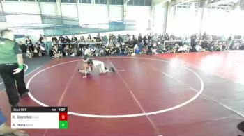 78 lbs Quarterfinal - Kalijah Gonzales, Kingdom WC vs Adam Mora, Warriors Wr Ac