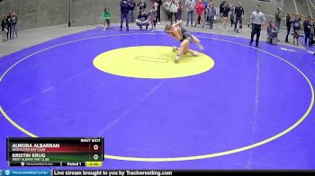 136 lbs Round 1 - Kristin Krug, West Albany Mat Club vs Aurora Albarran, Deschutes Mat Club