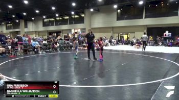 55 lbs Round 4 (6 Team) - Gabriella Williamson, Trojan WA vs Una Furgeson, TN AAU- Chaos
