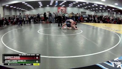 285 lbs Quarterfinal - James (Jake) James IV, Noke Wrestling RTC vs Garrett Evans, Reston Herndon Rhinos