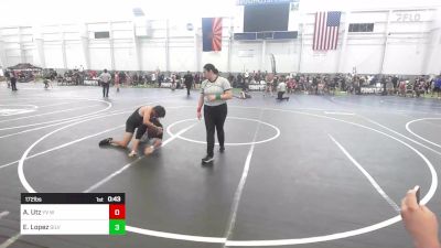 172 lbs Consi Of 8 #2 - Ashton Utz, YV Wrestling vs Eduardo Lopez, Silverback WC