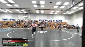 125 lbs Quarterfinal - Jesus Juarez, Sierra College vs Dakota Sanders, College Of Redwoods