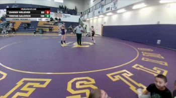 106 lbs Cons. Round 1 - Tristan Galovich, Thermopolis vs Zander Weliever, Riverton