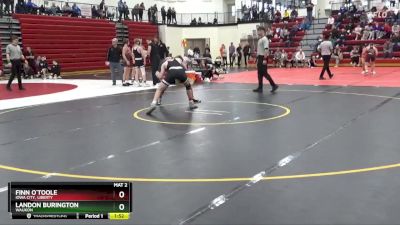 150 lbs Cons. Semi - Finn O`Toole, Iowa City, Liberty vs Landon Burington, Waukon