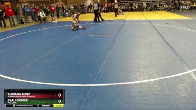 102 lbs Quarterfinal - Adriana Kunz, Summit Wrestling Academy vs Beau Bieniek, Waconia