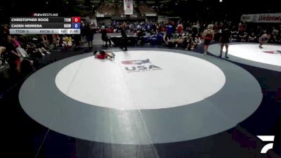 113 lbs Christopher Roos, TCWA - Tri-Counties Wrestling Association vs Caden Herrera, KCWA - Kern County Wrestling Association