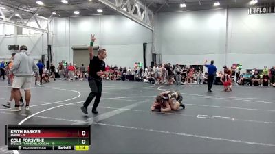 113 lbs Placement (4 Team) - Keith Barker, Empire vs Cole Forsythe, Steller Trained Black Sun