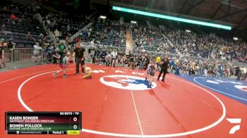 70 lbs Champ. Round 2 - Bowen Pollock, Eastside United Wrestling Club vs Kasen Bonser, Southwest Wolverines Wrestling