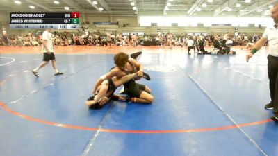 160 lbs Round Of 16 - Jackson Bradley, Indiana Outlaws Black - HSB vs James Whitbred, 4M Power - HSB