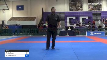 Francisco Jackson vs Nicholas Giles Wolz 2019 Pan IBJJF Jiu-Jitsu No-Gi Championship