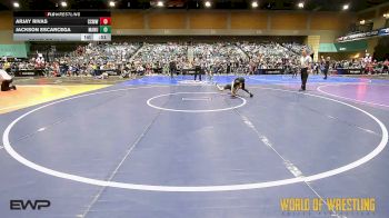 61 lbs Consi Of 16 #2 - Arjay Rivas, Central Coast Most Wanted vs Jackson Escarcega, MANU WC