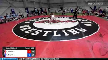 160 lbs Round 2 (8 Team) - Jacob Barlow, Tennessee vs Max Nevlin, New Jersey