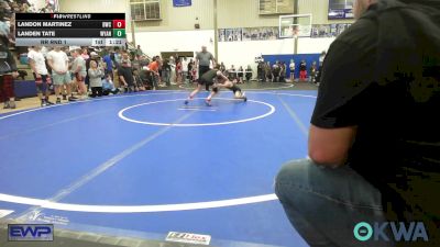 64 lbs Rr Rnd 1 - Landon Martinez, Bartlesville Wrestling Club vs Landen Tate, Wyandotte Youth Wrestling