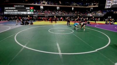 5A 120 lbs Semifinal - Madison Pena, Lubbock vs Aniz Ramirez, Georgetown