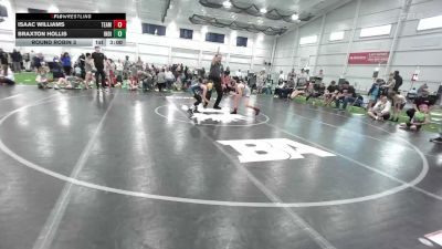76 lbs Round Robin 3 - Isaac Williams, Team CHOICES - EL vs Braxton Hollis, Indiana Outlaws - EL