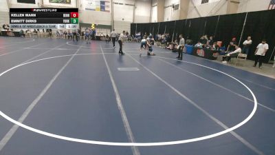 175 lbs Semis & 1st Wrestleback (8 Team) - Emmitt Dirks, York vs Kellen Mann, Bennington