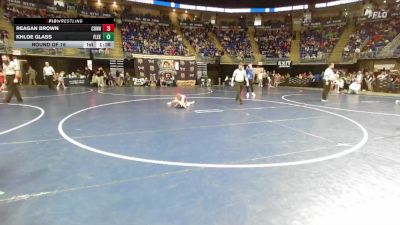 68 lbs Round Of 16 - Reagan Brown, Connellsville vs Khloe Glass, Fleetwood