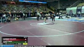 160 lbs Champ. Round 1 - Cameron Williams, West Platte vs Kaden Owen, Trenton