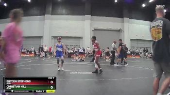 95 lbs Cons. Semi - Brycen Stephens, Rush vs Christian Hill, None