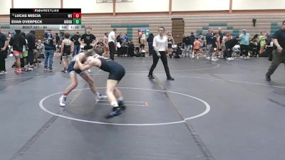 80 lbs 1st Place Match - Lucas Miscia, West Caldwell vs Evan Overpeck, All I See Is Gold Academy