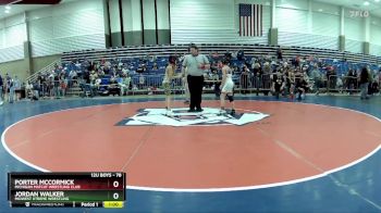 78 lbs Champ. Round 2 - Porter McCormick, Michigan Matcat Wrestling Club vs Jordan Walker, Midwest Xtreme Wrestling