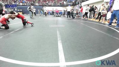 85 lbs Final - Kaden N. Hughes, Del City Little League vs Jace Henson, Carl Albert