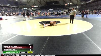 126 lbs Cons. Semi - Steven Mann, Hells Canyon Wrestling vs Timothy Mathis, Lind-Ritzville Marmots Wrestling