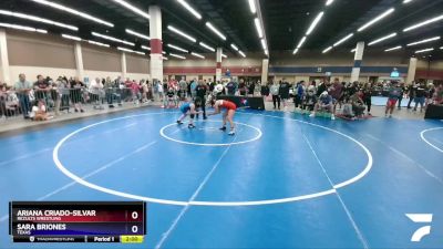 136 lbs Quarterfinal - Ariana Criado-Silvar, ReZults Wrestling vs Sara Briones, Texas