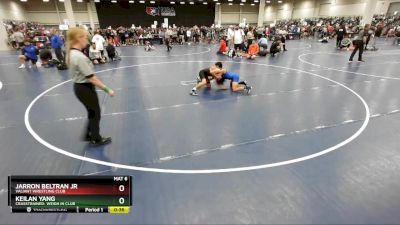 100 lbs Champ. Round 3 - Jarron Beltran Jr, Valiant Wrestling Club vs Keilan Yang, CrassTrained: Weigh In Club