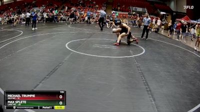 115 lbs Round 4 (6 Team) - Max Splete, Lake WC vs Michael Trumpie, Silo WC