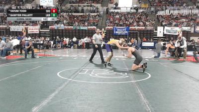 A - 165 lbs Cons. Semi - Sawyer Pallett, Laurel vs Tatum Todd, Three Forks/Ennis