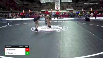 112 lbs Semifinal - Bk Martinez, Ayala Smash vs Kylie Rhodes, Swamp Monsters Wrestling Club