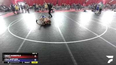 152 lbs Quarterfinal - Trent Nabbefeld, Wisconsin vs Cole Bartlein, X-Factor Elite Wrestling