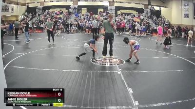 54/58 Quarterfinal - Keegan Doyle, Tomahawk Youth Wrestling vs Jamie Bigler, Legacy Elite Wrestling