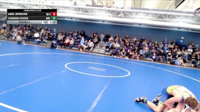 120 lbs Round 4 - Carson Foote, North Platte vs Abel Spencer, Great Bend HS
