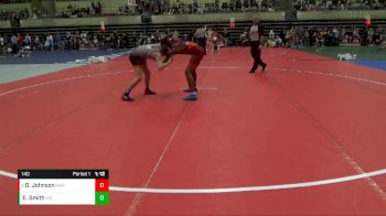 140 lbs Cons. Round 2 - Devin Johnson, Askren Wrestling Academy vs Evan Smith, West Salem-Bangor