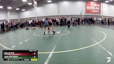 110-115 lbs Round 3 - Raelynn Kroh, Front Royal Wrestling Club vs Hollie Dye, Richlands Wrestling Club