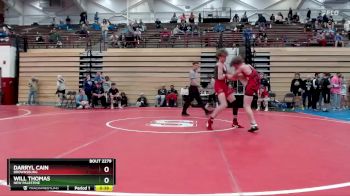 132 lbs Cons. Round 2 - Will Thomas, New Palestine vs Darryl Cain, Brownsburg