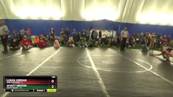 126 lbs Round 2 (8 Team) - Lukas Jordan, Ohio Lightning vs Wyatt Hinton, Death Squad