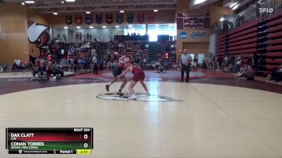 184 lbs 5th Place Match - Cohan Torres, Grand View (Iowa) vs Dax Clatt, Coe