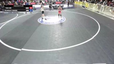 75 lbs Cons. Round 1 - Kai Lim, Mad Dawg Wrestling Club vs Scarlett Baker, Savage House Wrestling Club