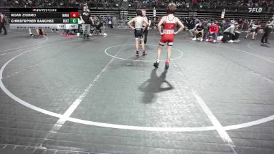 85 lbs Consi Of 4 - Noah Ziobro, Manalapan vs Christopher Sanchez, Buxton (NJ)