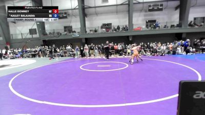 16U Girls FS - 115 lbs Champ. Round 1 - Halle Downey, MT vs Kailey Balajadia, WA