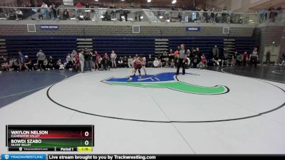 100 lbs Semifinal - Bowdi Szabo, Silver Valley vs Waylon Nelson, Clearwater Valley