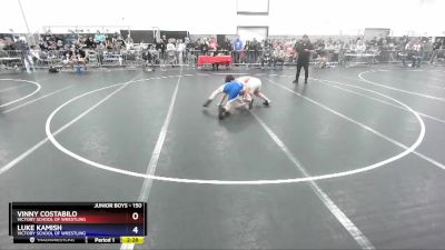 150 lbs Cons. Round 4 - Vinny Costabilo, Victory School Of Wrestling vs Luke Kamish, Victory School Of Wrestling