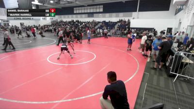 113 lbs Cons. Round 4 - Daniel Barajas, Downey High School vs Mavrik Harrell, LAWC