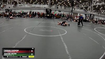 76 lbs Placement (4 Team) - Thomas Caprioni, Mat Warriors White vs Hunter Meyer, Brawler Elite