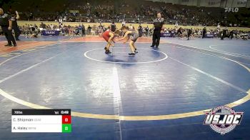 70 lbs Consi Of 8 #1 - Charles Shipman, Geary vs Alden Haley, Broken Bow Youth Wrestling