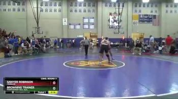 182 lbs Cons. Round 3 - Browning Trainer, Montgomery Bell Aca. vs Sawyer Robinson, Franklin