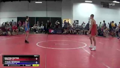 136 lbs Semis & 3rd Wb (16 Team) - Dalton Pattee, Tennessee vs Tyson Newman, Minnesota Blue